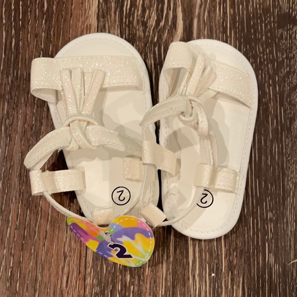 Size 2 white sandal